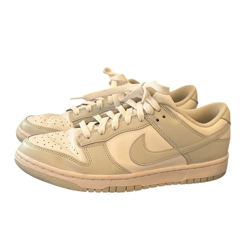 Nike Women's Low Dunk Sneakers in White and Gray